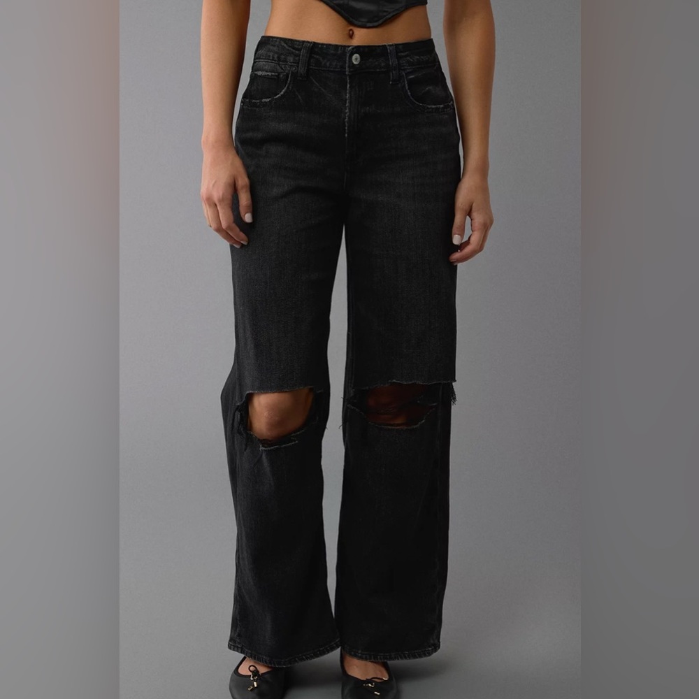 American eagle super highrise dreamy drape jeans